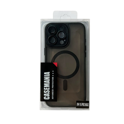 Apple iPhone 16 Pro Max Case - Black - Matte Armour MagSafe Back Cover with Camera Protection