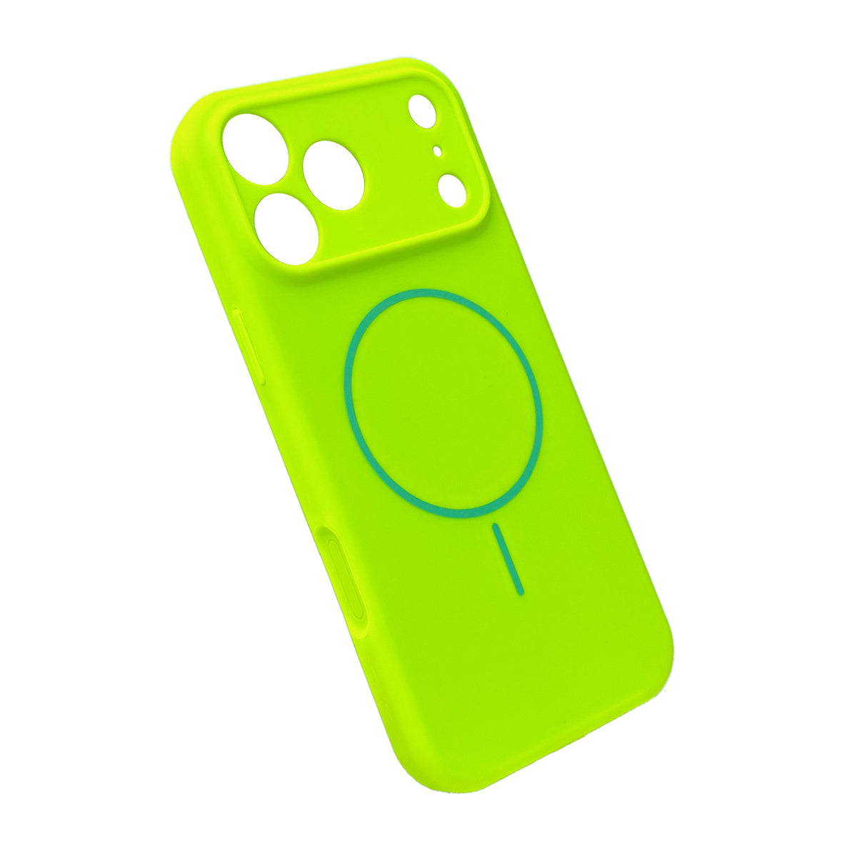 Apple iPhone 18 Pro Max Hoesje - Lime Green - Zachte Liquid Siliconen MagSafe Back Cover