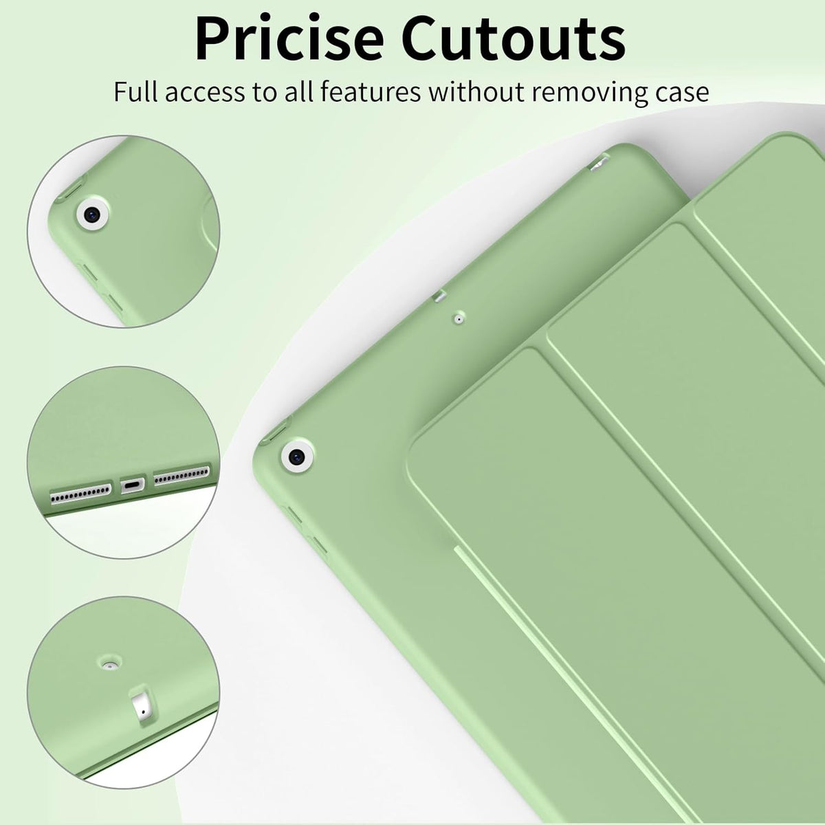 iPad 10.2-inch (9th/8th/7th Gen) Tablet Case - Pistachio Green - Smart Cover