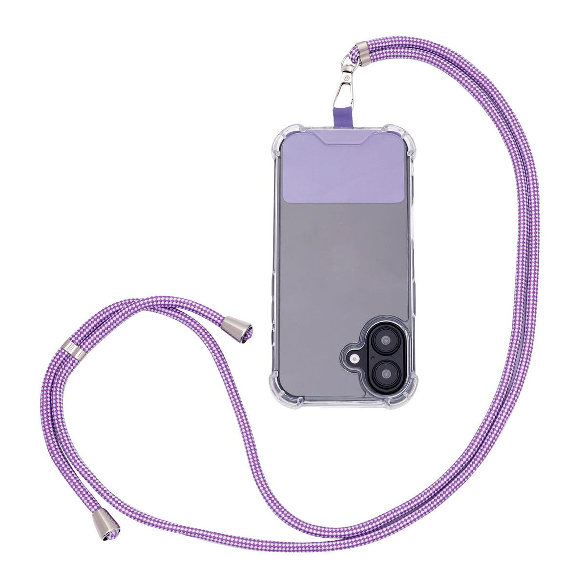 Crossbody Telefoonkoord - Violet Check