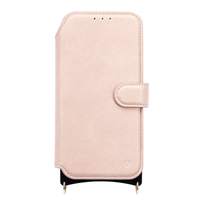 Apple iPhone Air Hoesje - Roze - 'Amsterdam' Magnetische Wallet Case met Pasjeshouders en