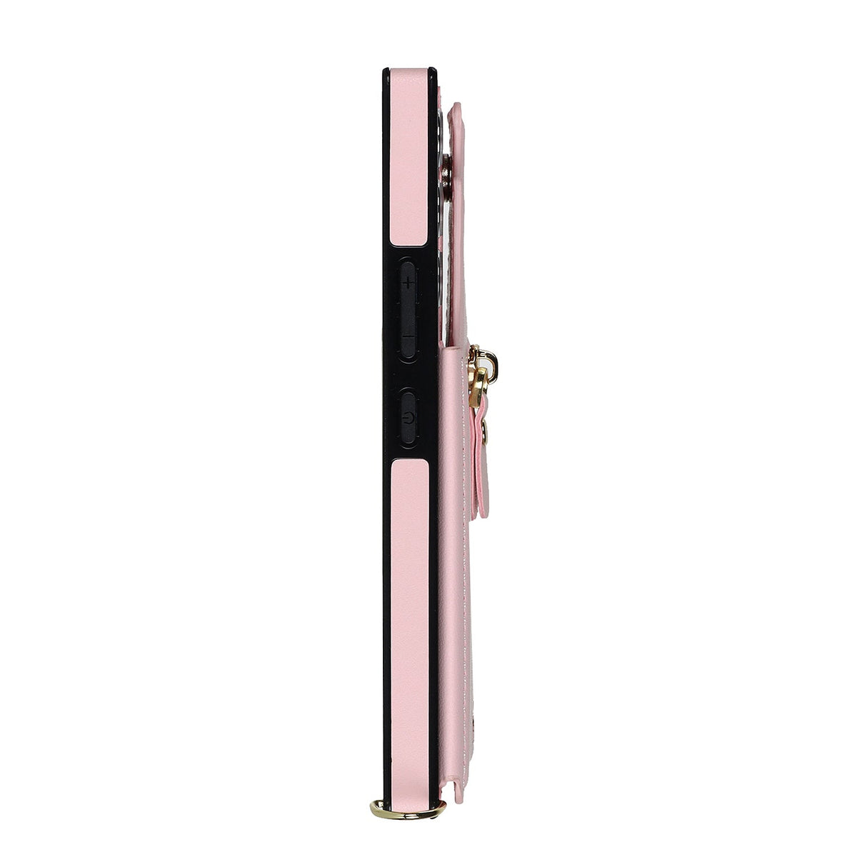Samsung Galaxy S24 Hoesje - Roze - Luxe Back Cover met Telefoonkoord en Rits
