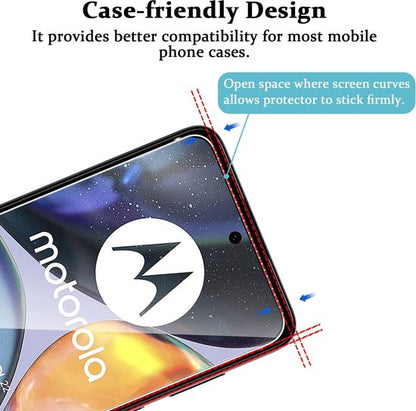 Motorola Moto G22 Screenprotector - Tempered Glass - 2 Stuks