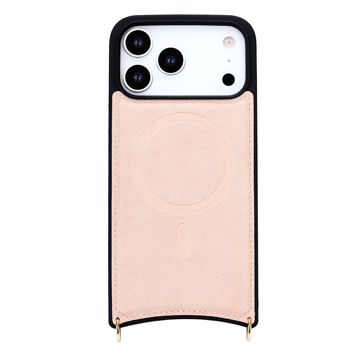 Apple iPhone 17 Pro Max Hoesje - Roze - CM Amsterdam Back Cover met Telefoonkoord