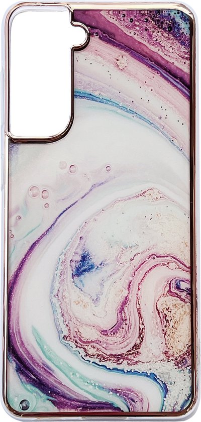 Samsung Galaxy S22 Hoesje - Twist - Siliconen Marmer Back Cover
