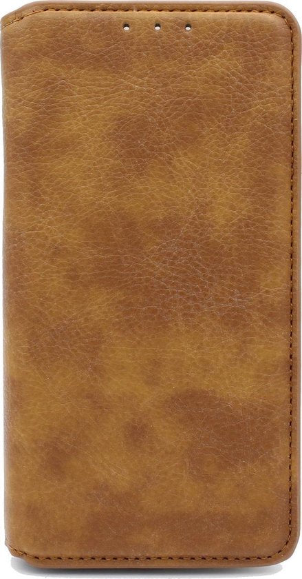 Samsung Galaxy S10+ Hoesje - Bruin - Luxe Kunstlederen Portemonnee Bookcase