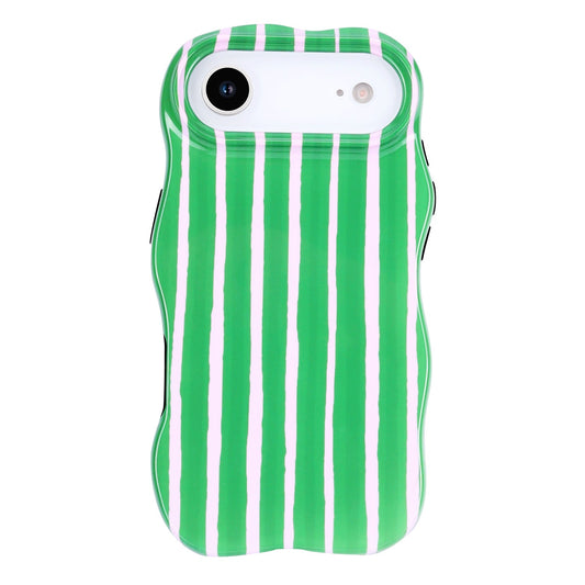Apple iPhone Air Hülle - Grün - Wave-Edge-Backcover