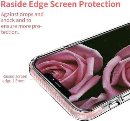 Apple iPhone 12 Hoesje - Roze - Anti-Shock Back Cover
