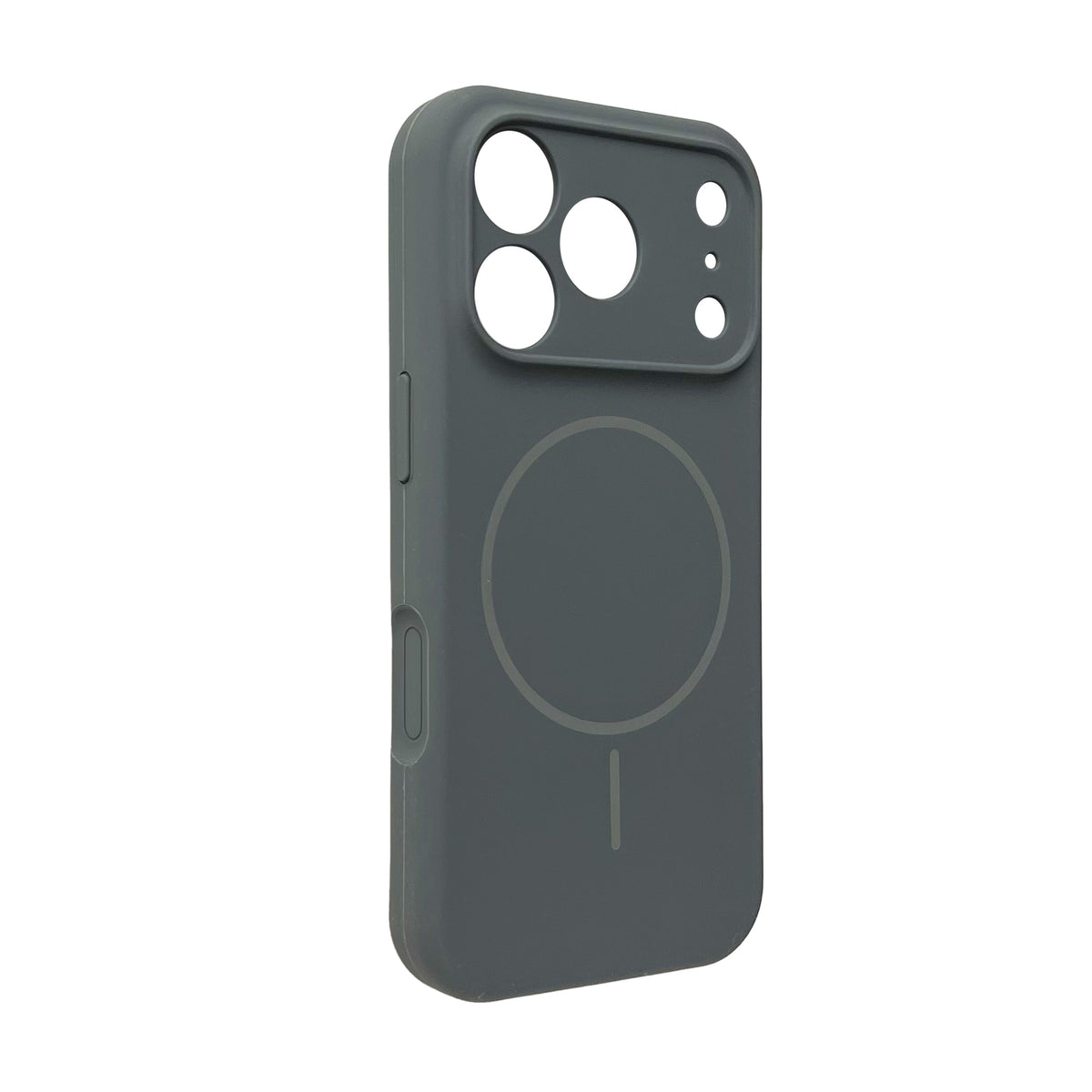 Apple iPhone 18 Pro Hülle - Grau - Weiches Liquid-Silikon MagSafe Backcover