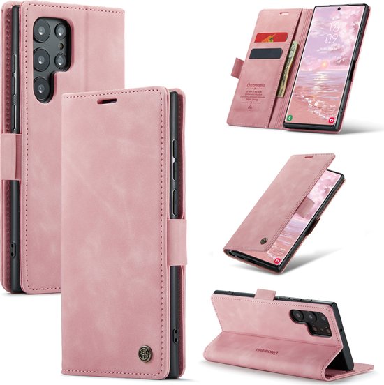 Samsung Galaxy S23 Ultra Hoesje - Pale Pink - Dunne Bookcase