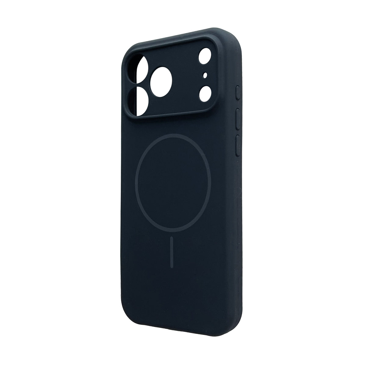 Coque Apple iPhone 18 Pro Max - Noir - Étui arrière en silicone liquide souple compatible MagSafe