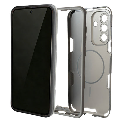 Samsung Galaxy A16 Hoesje - Transparant | Grijs - Frosted Matte Hardcase MagSafe Back Cover
