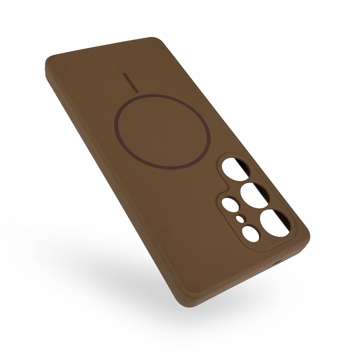 Samsung Galaxy S25 Ultra Hoesje - Bruin - Liquid Siliconen MagSafe Back Cover