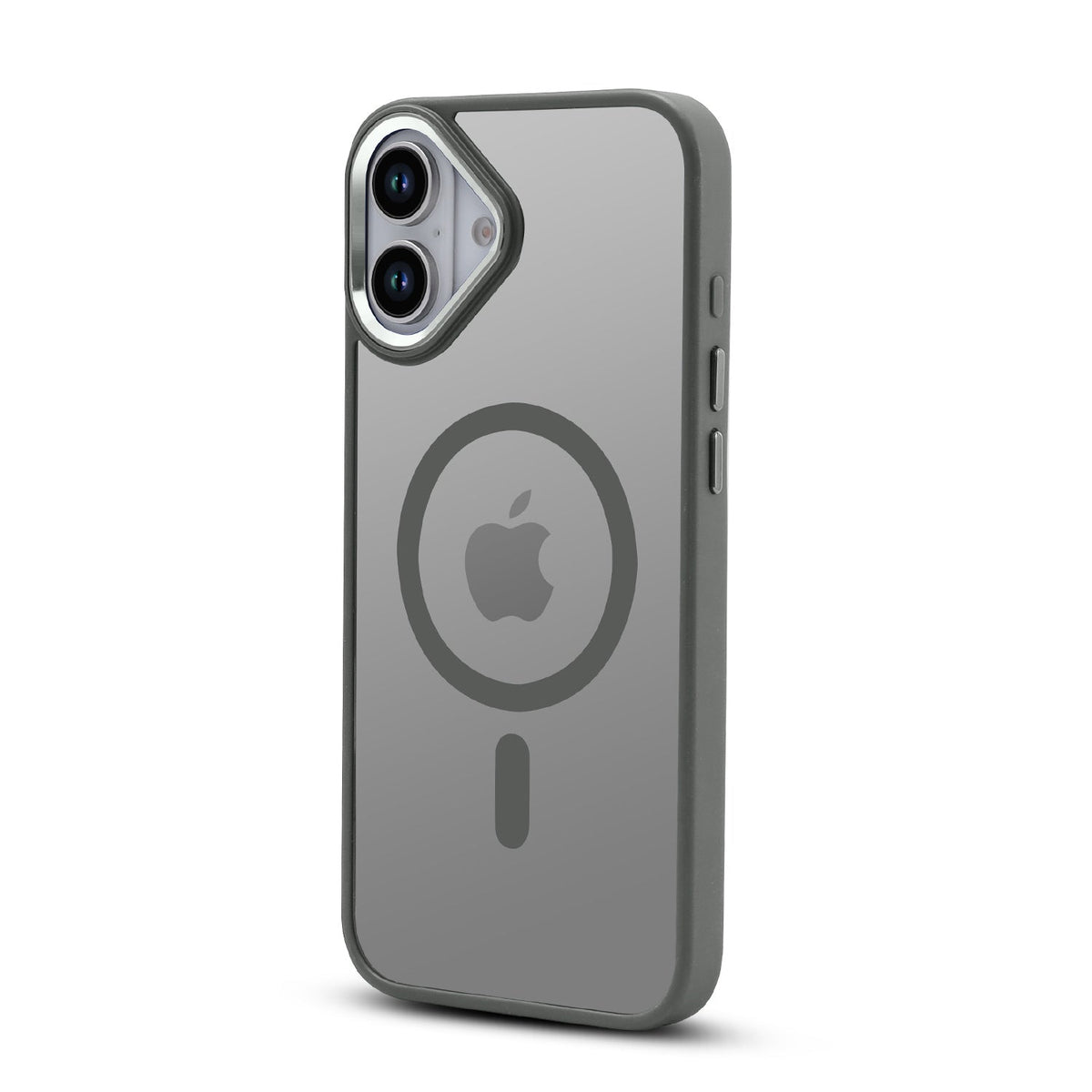 Apple iPhone 16 Hülle - Grau - Bumper-MagSafe-Backcover