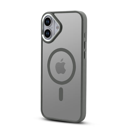 Apple iPhone 16 Hülle - Grau - Bumper-MagSafe-Backcover
