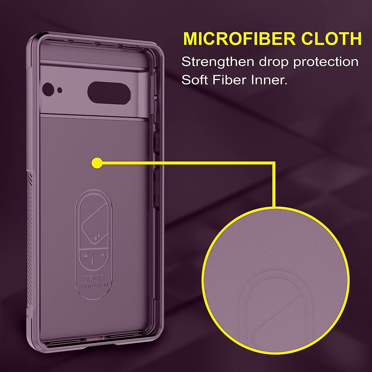 Google Pixel 7A Hoesje - Purple - Siliconen Back Cover