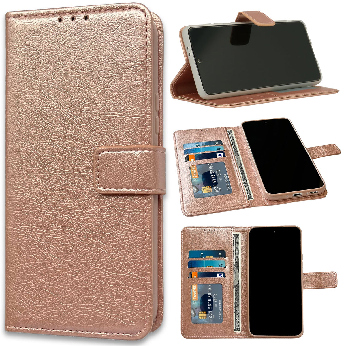 Oppo Reno 11F Hoesje - Rosegoud - Portemonnee Bookcase