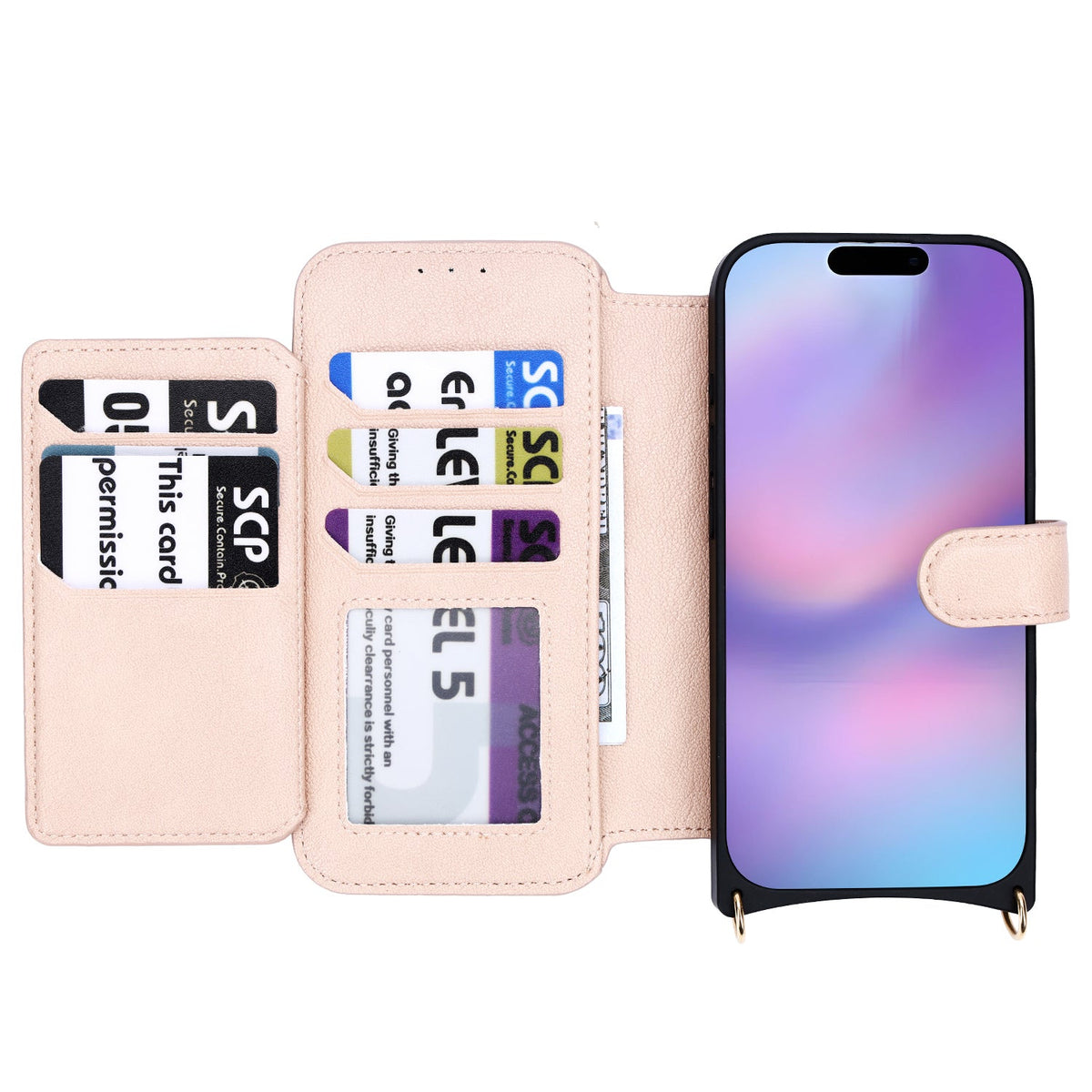 Apple iPhone 16 Pro Max Case - Pink - CM Amsterdam Back Cover with Phone Strap