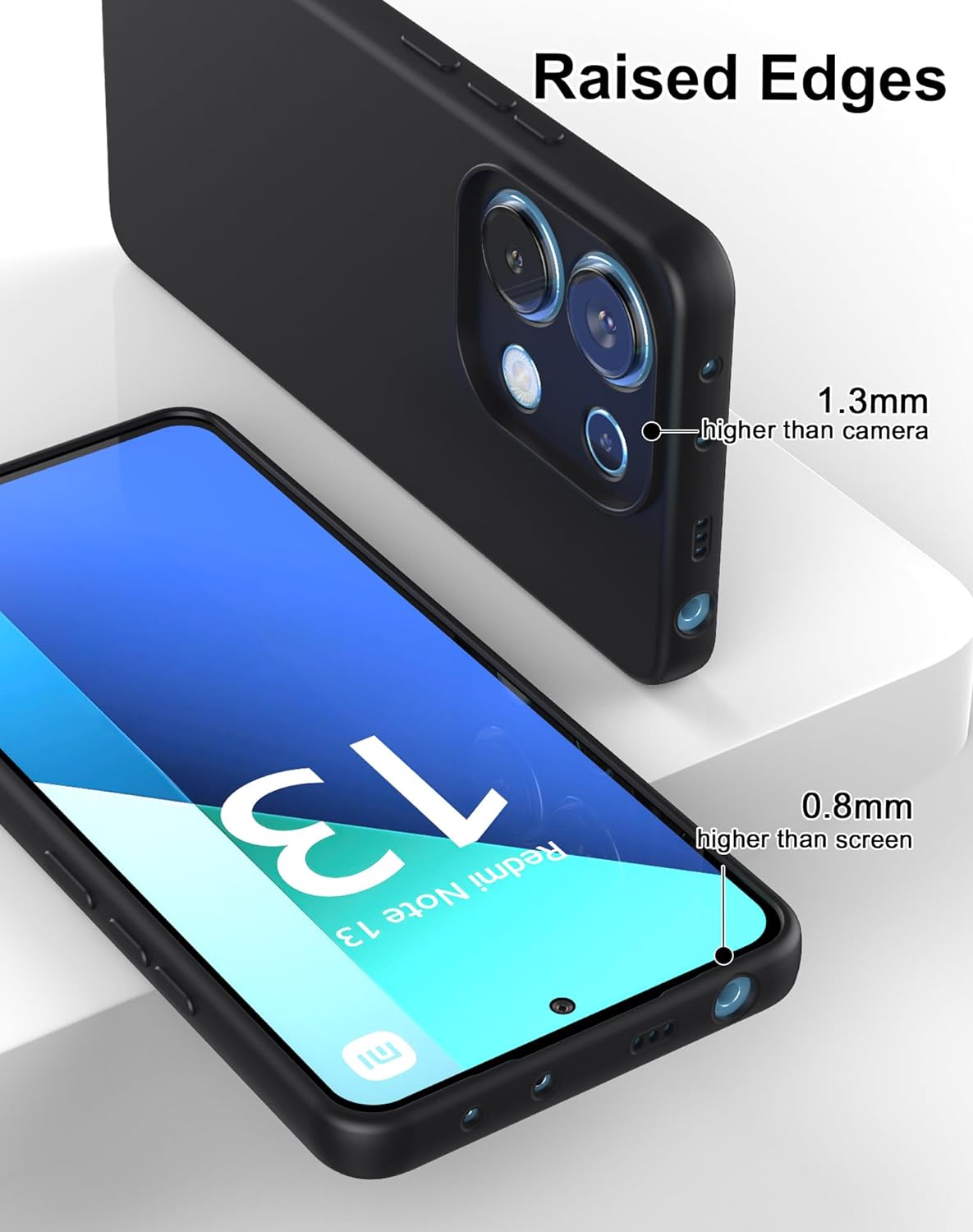 Xiaomi Redmi Note 13 Pro 4G Hoesje - Zwart - Siliconen Back Cover
