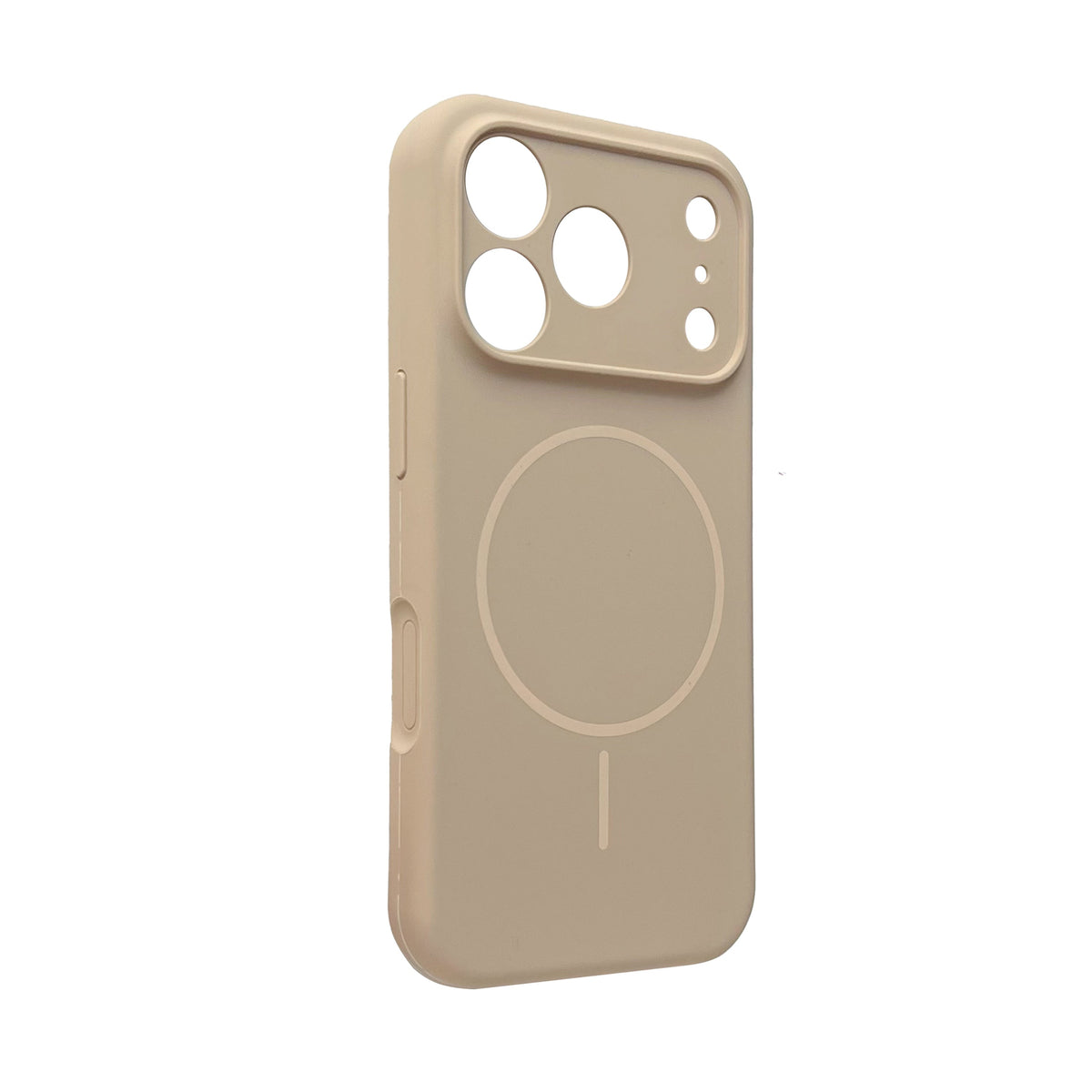 Apple iPhone 18 Pro Hoesje - Zand Beige - Zachte Liquid Siliconen MagSafe Back Cover