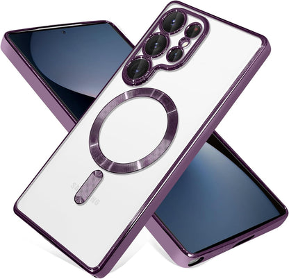 Samsung Galaxy S25 Ultra Hoesje - Paars - Siliconen MagSafe Back Cover