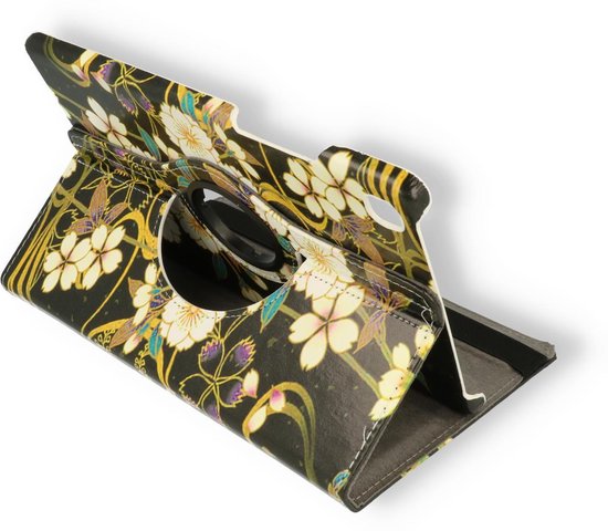 Samsung Galaxy Tab A7 Lite Tablethoes - Wilde Bloemen - Draaibare Bookcase