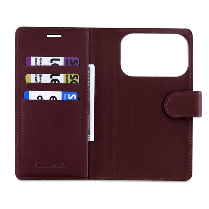 Apple iPhone 18 Pro Hoesje - Mauve Taupe - 2 in 1 Velvet Bookcase