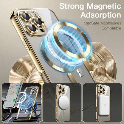 Coque iPhone 16 Pro - Or - Étui arrière en silicone MagSafe
