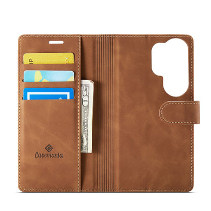 Samsung Galaxy S26 Ultra Hoesje - Sienna Brown - 2 in 1 MagSafe Bookcase