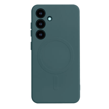 Samsung Galaxy S25 Plus Hoesje - Donker Groen - Liquid Siliconen MagSafe Back Cover