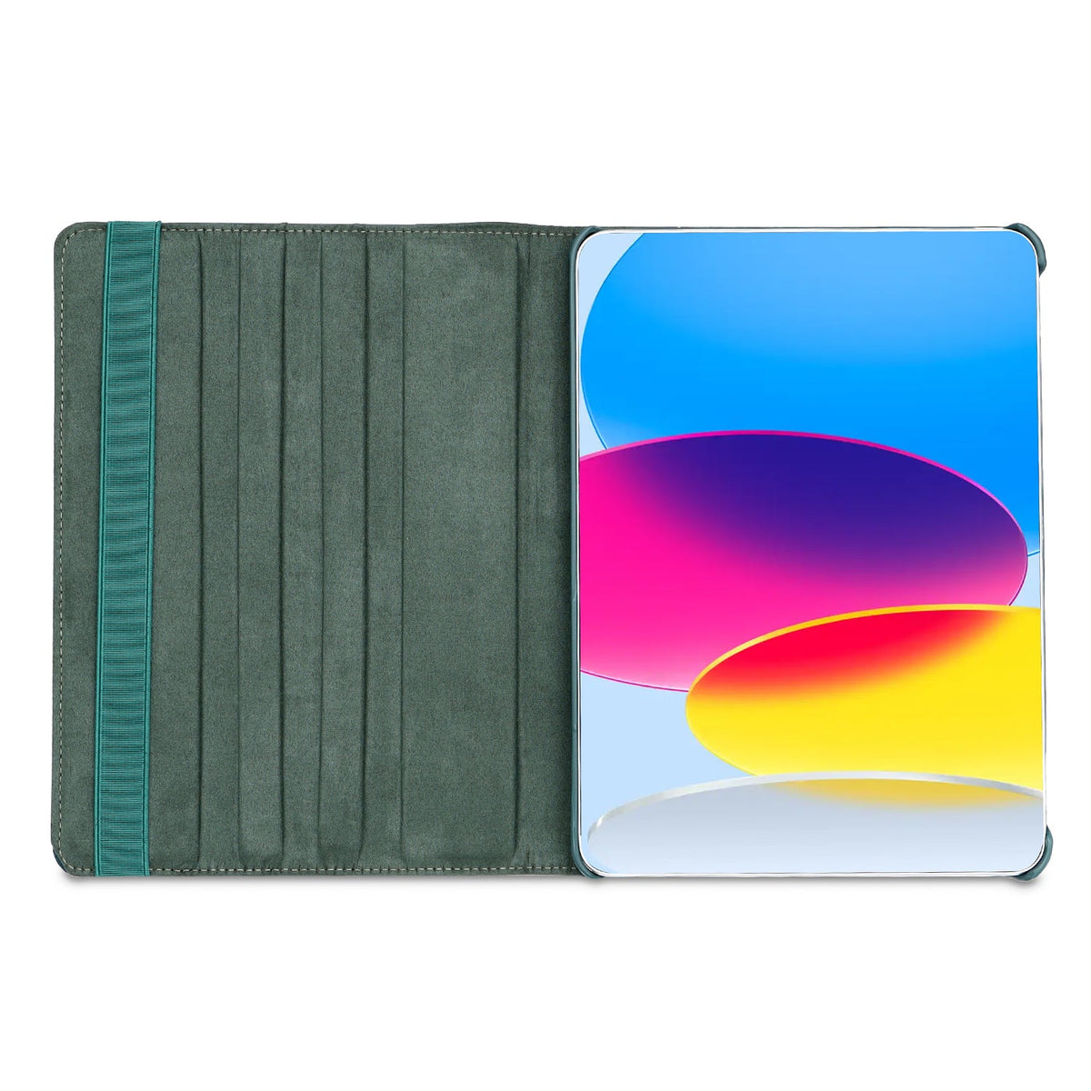 Apple iPad 2025 (11th Gen) Tablet Case - Emerald Green - Rotating Folio Case