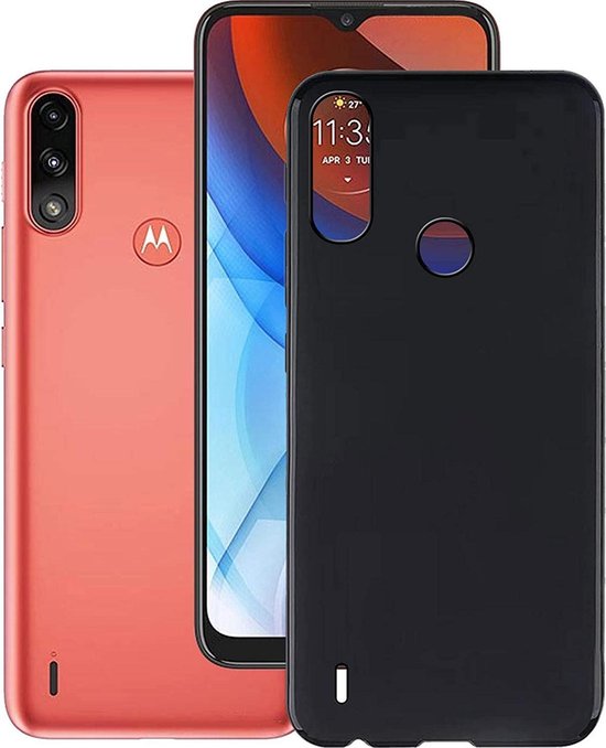 Motorola Moto E7i Power Hoesje - Zwart - Siliconen Back Cover