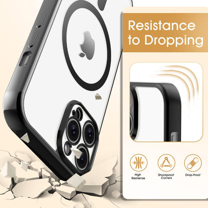 Apple iPhone 15 Pro Hoesje - Zwart - Siliconen MagSafe Back Cover met Telefoonkoord