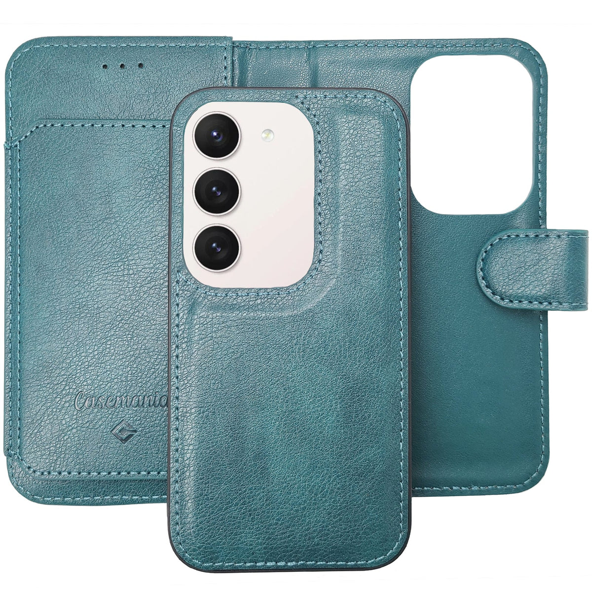 Samsung Galaxy A55 5G Hoesje - Groen - 2 in 1 Bookcase met 10 Kaart Vakken