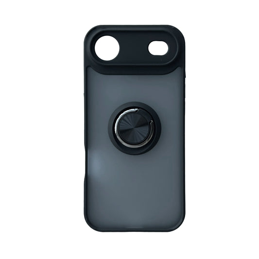 Apple iPhone Air Hülle - Schwarz - Ring-Ständer Backcover