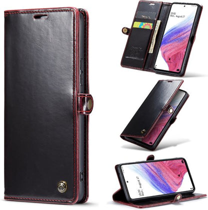 Samsung Galaxy A53 5G Case - Scarlet Crimson - Slim Wallet Case