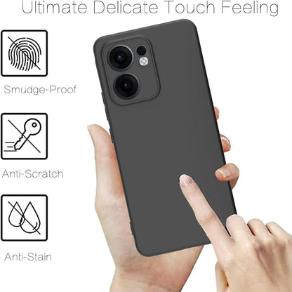 OPPO Reno 13 F Hoesje - Zwart - Siliconen Back Cover