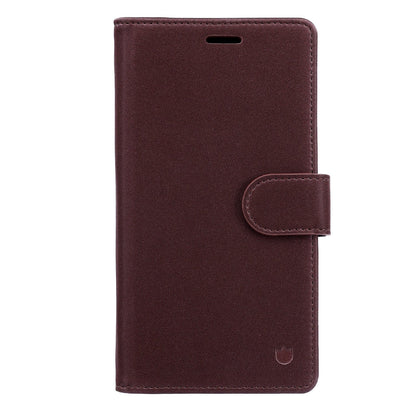 Apple iPhone 17 Hülle - Mauve Taupe - 2-in-1-Velvet-Klapphülle mit Kartenfach