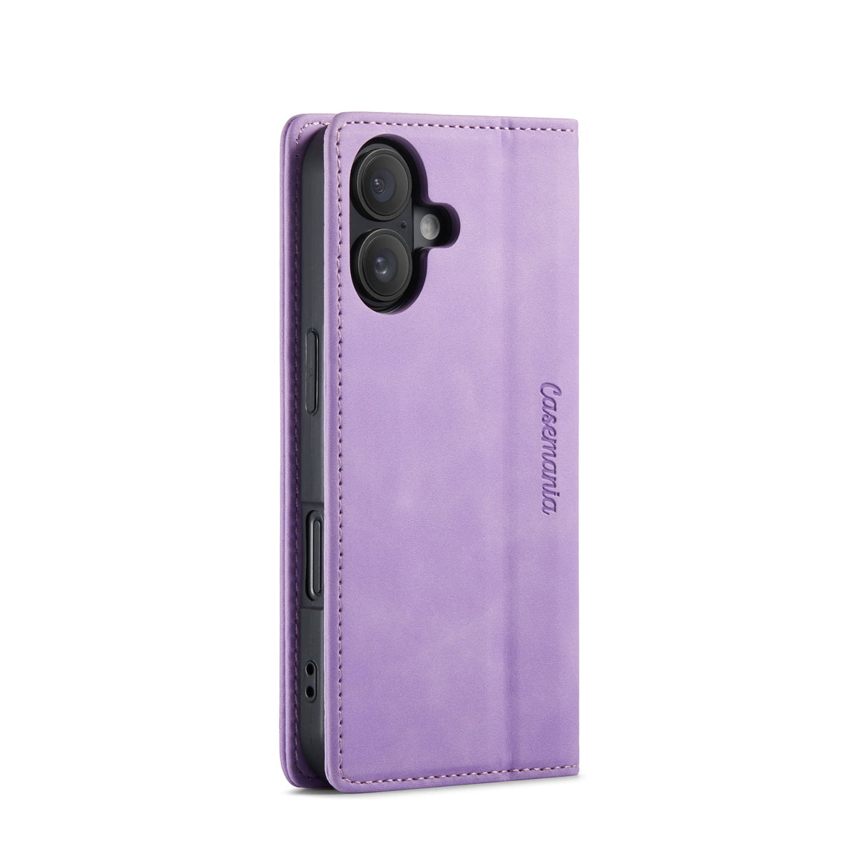 Apple iPhone 16 Plus Hülle - Bright Lila - Schlanke Klapphülle mit Kartenfach