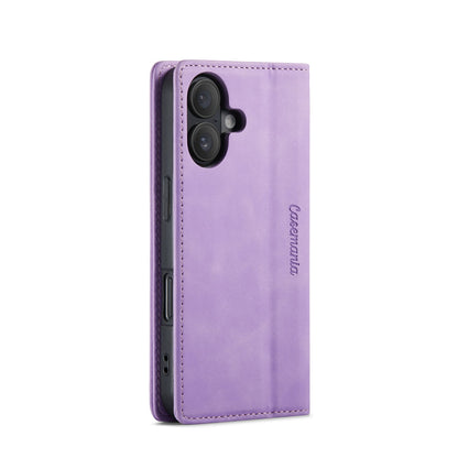 Apple iPhone 16 Plus Hülle - Bright Lila - Schlanke Klapphülle mit Kartenfach
