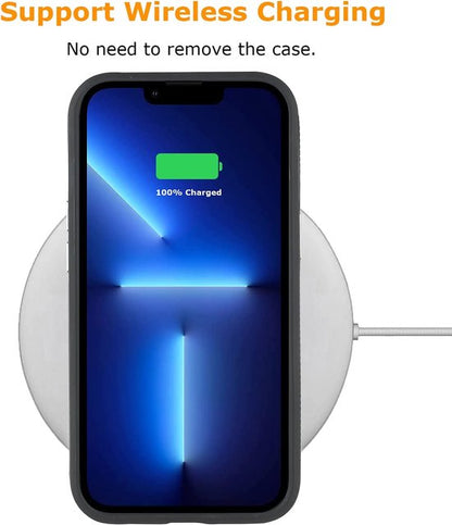 Apple iPhone 13 Pro Hoesje - Zwart - Anti Slip Back Cover