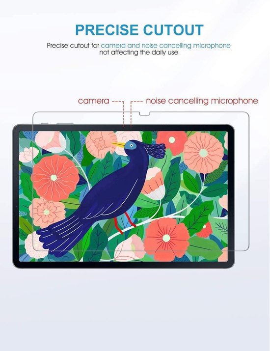 Samsung Galaxy Tab S7+ / S7 FE Schutzfolie - Full Cover - 2 Stück