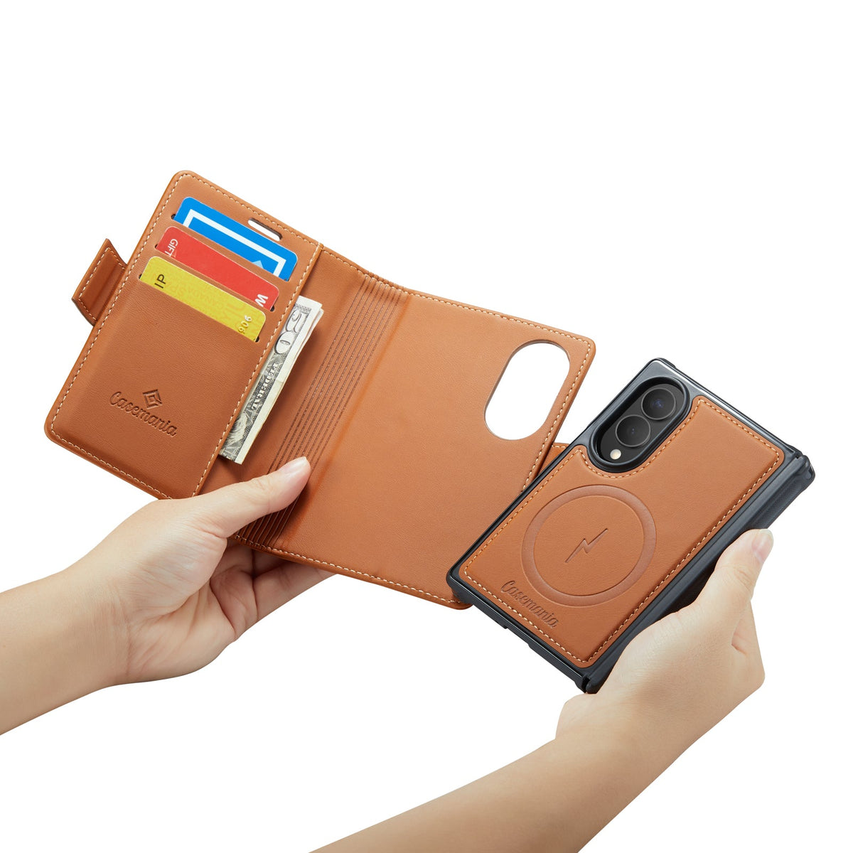 Samsung Galaxy Z Fold8 Hoesje - Sienna Brown - 2 in 1 MagSafe Bookcase