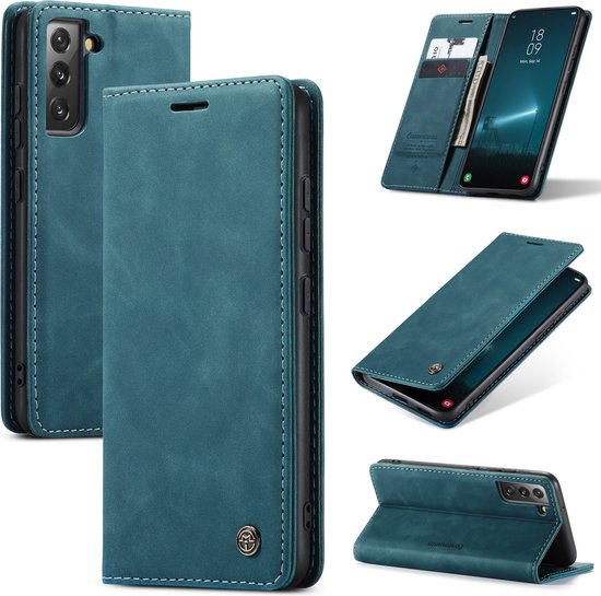 Samsung Galaxy S23 Hoesje - Emerald Green - Dunne Bookcase