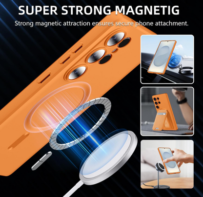 Samsung Galaxy S26 Ultra Hülle - Orange - Matte Silikon MagSafe Backcover