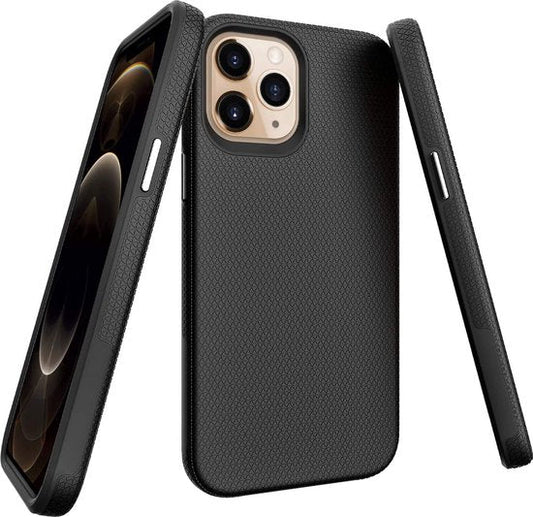 Apple iPhone 12 Pro Max Hülle - Schwarz - Rutschfestes Backcover