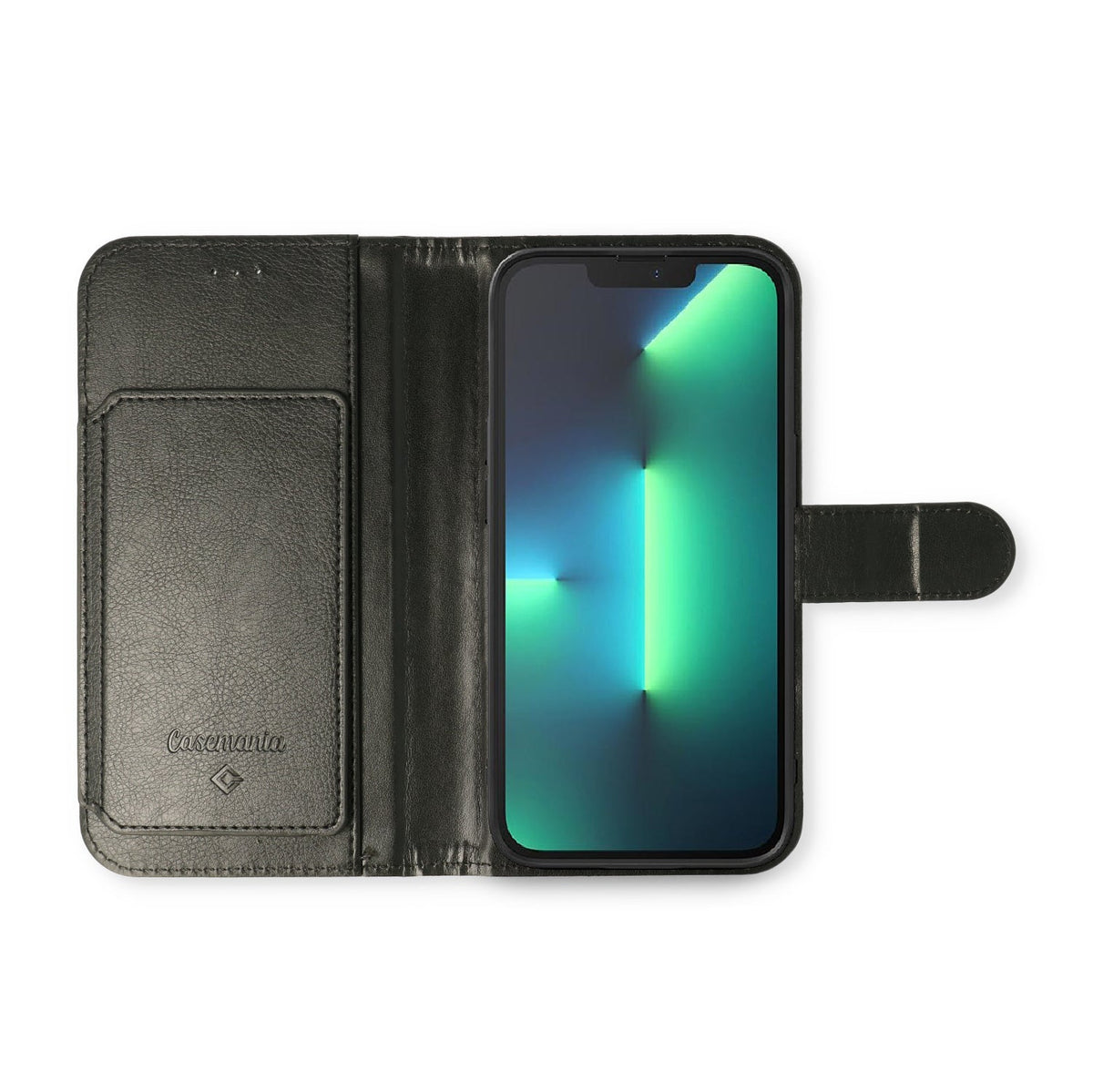 Apple iPhone 13 Pro Max Case - Black - 2-in-1 Wallet Case with 10 Card Slots