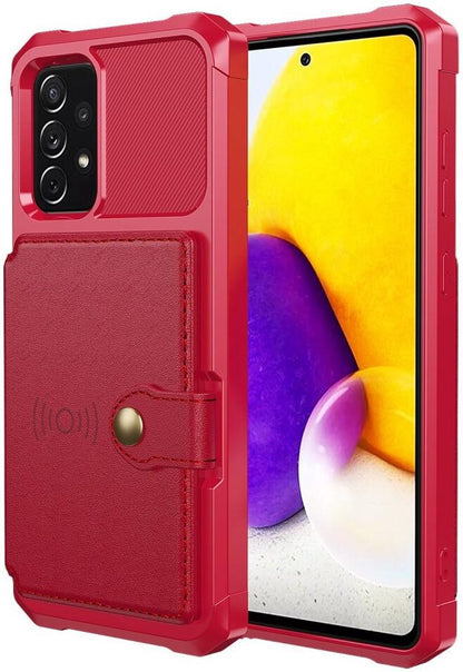 Samsung Galaxy A52 Hoesje - Rood - RFID Back Cover