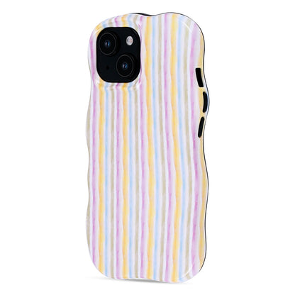 Apple iPhone 14 Case - Rainbow - Wave Case Back Cover