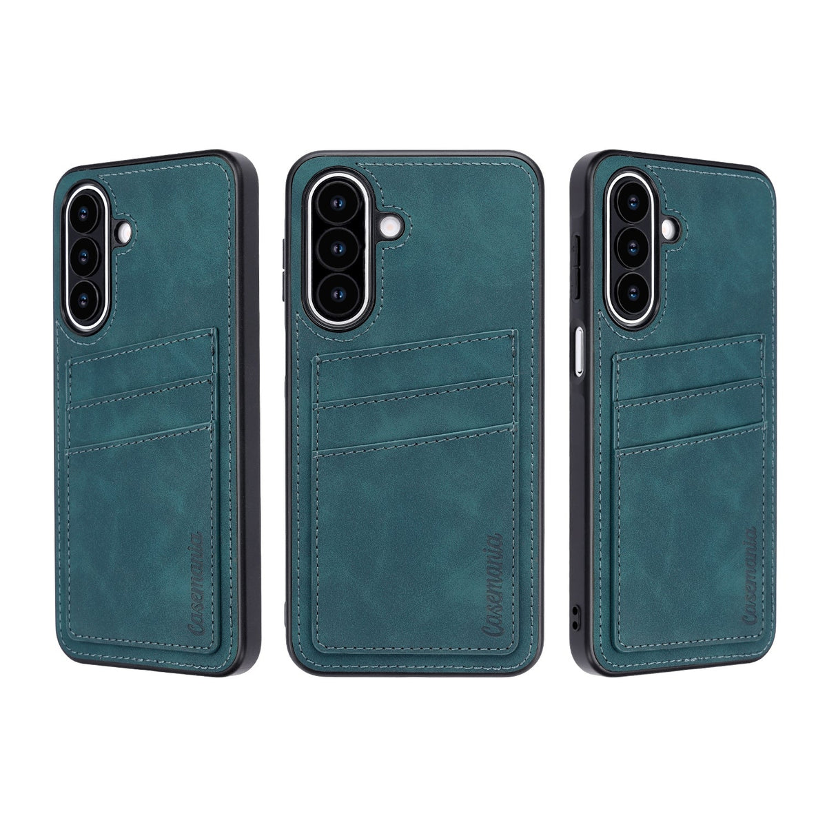 Samsung Galaxy A27 Hoesje - Emerald Green - Kunstleren Back Cover met Pasjeshouder